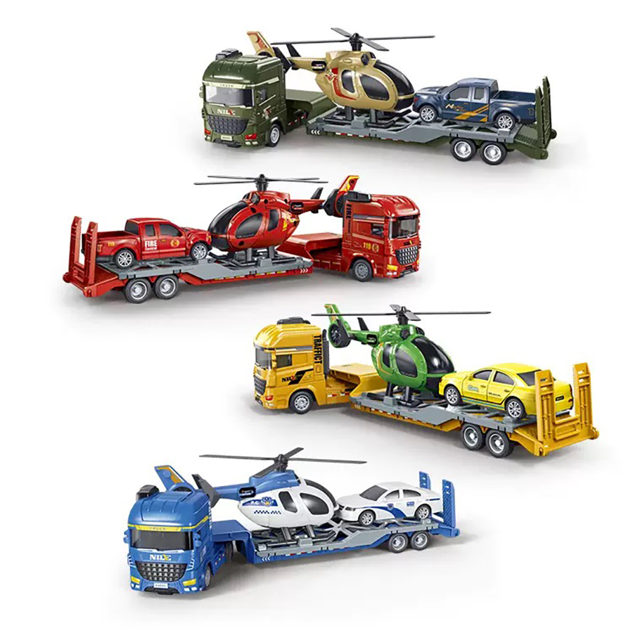 Kids Toys Variety - 1pcs- Mini Inertia semi-trailerTrailer Truck Toy,