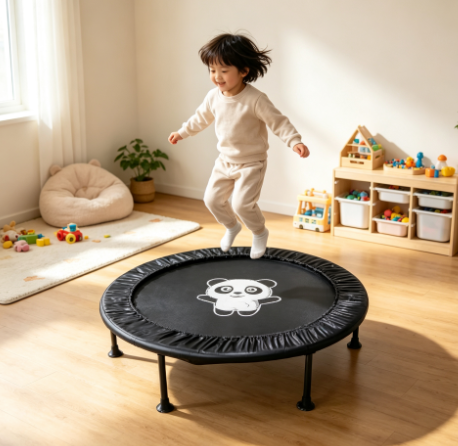 Trampoline Mini Indoor - Panda Print Mini Trampoline for Kids