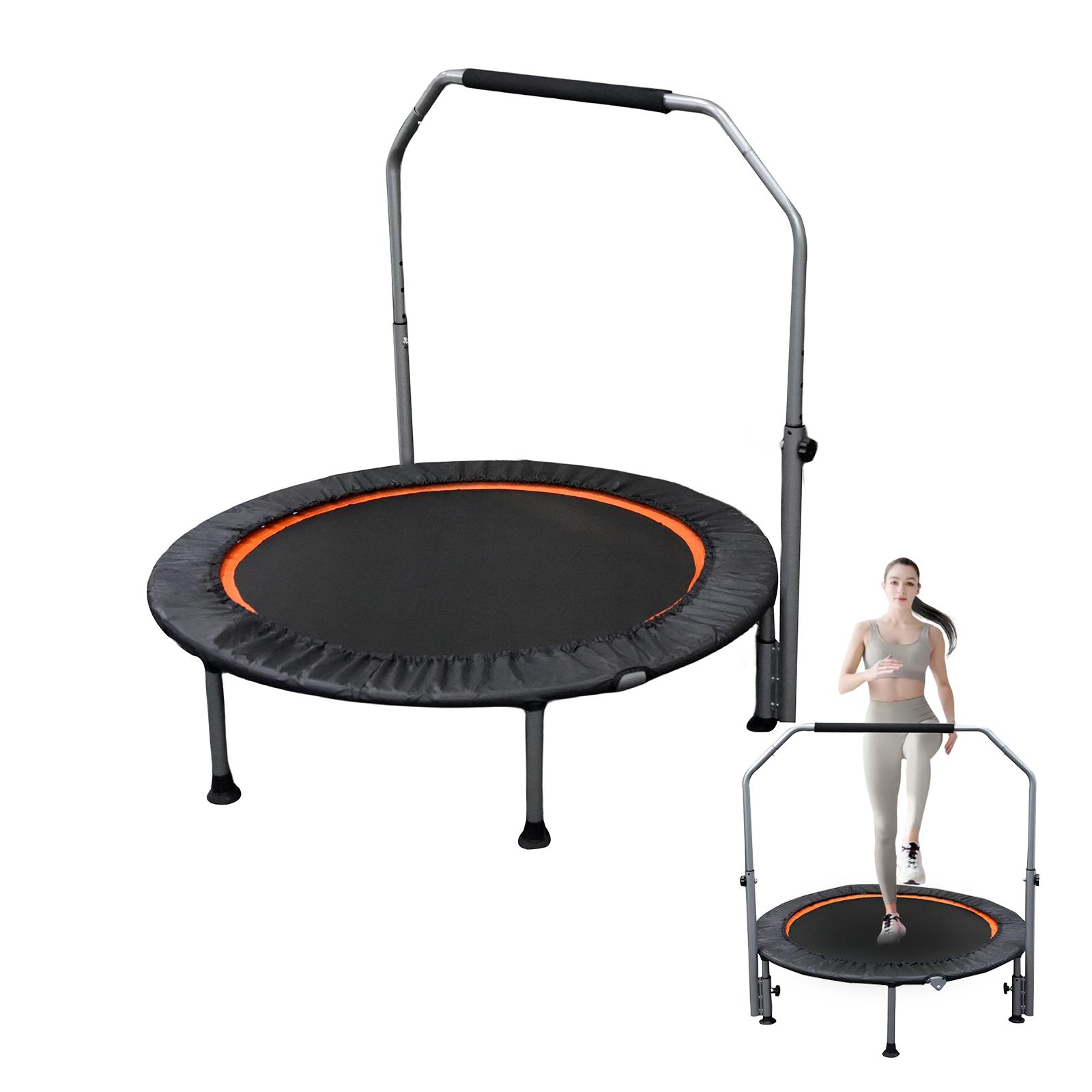 Trampoline Mini Indoor - Folding Mini Fitness Trampoline With Adjustable