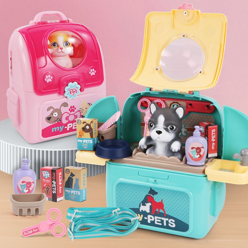 Kids Toys Doctor Set - Pet Care Play Set Dog Grooming