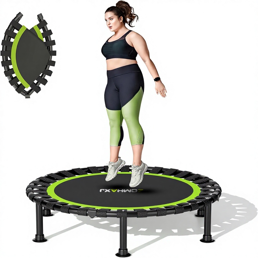 Trampoline Mini Indoor - Foldable Mini Rebounder Trampoline 40