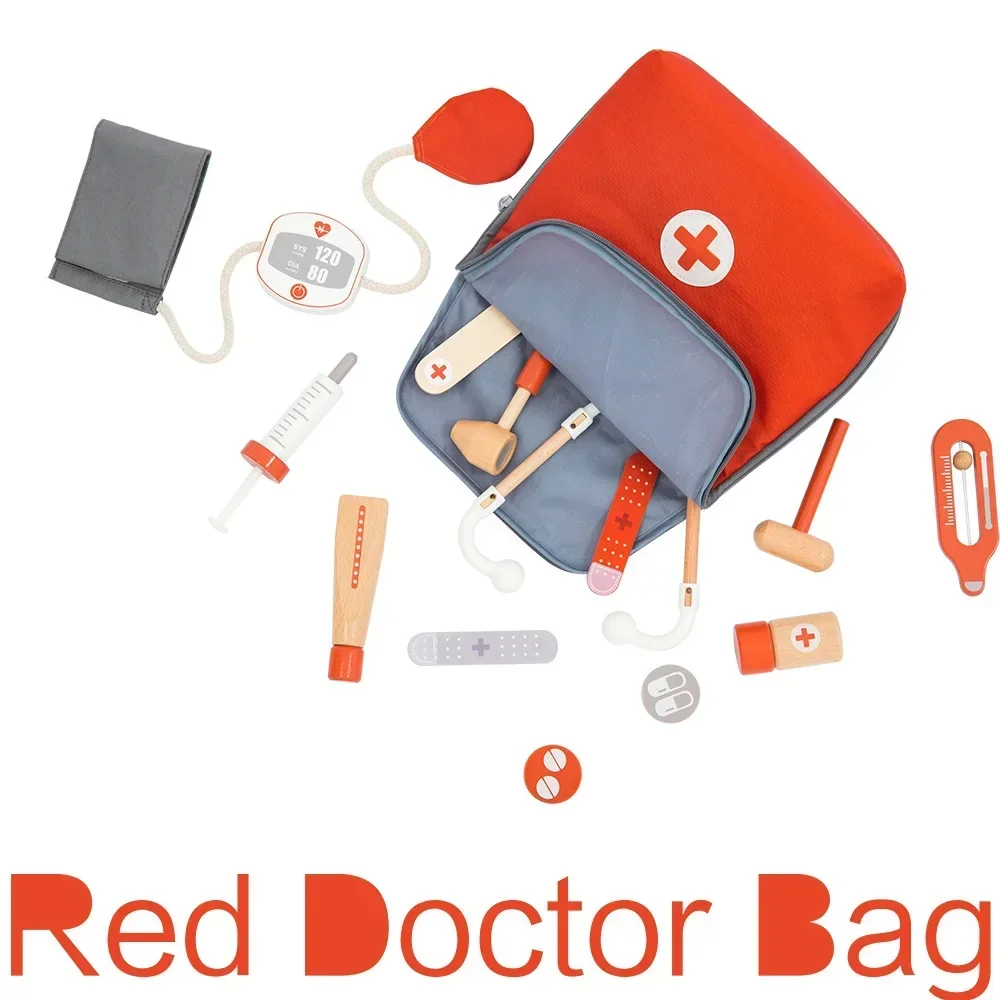 Kids Wooden Pretend Play Kit G - Kids Toys Doctor Set recension och pris