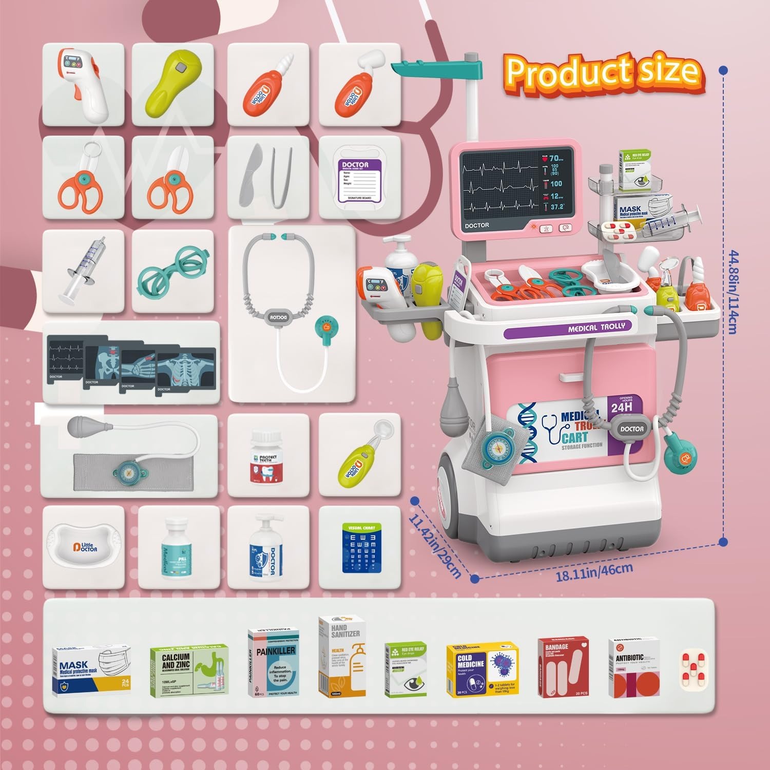 Deluxe Kids Doctor Play Set Pr - Kids Toys Doctor Set recension och pris