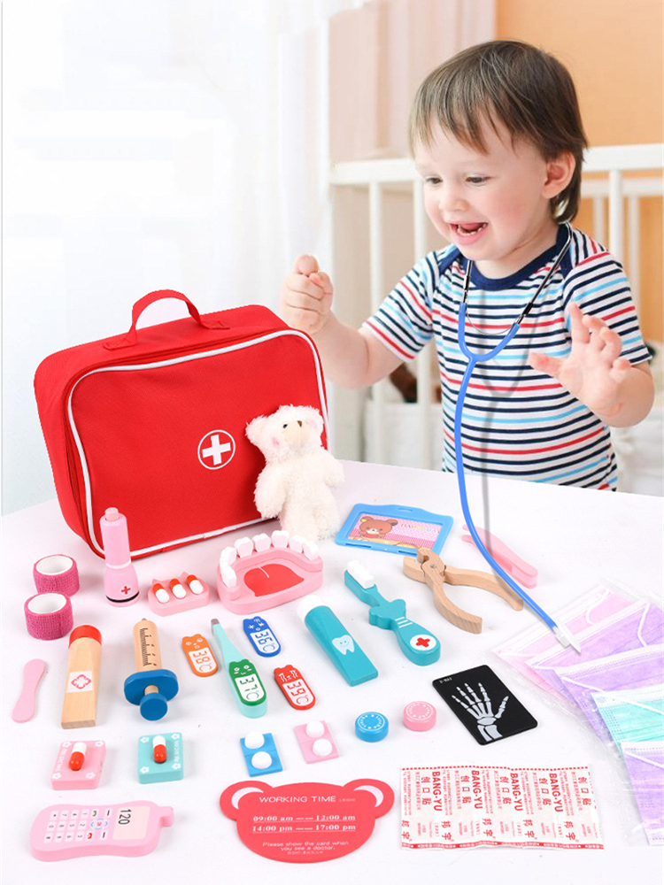Pretend Play Doctor Toys Woode - Kids Toys Doctor Set recension och pris