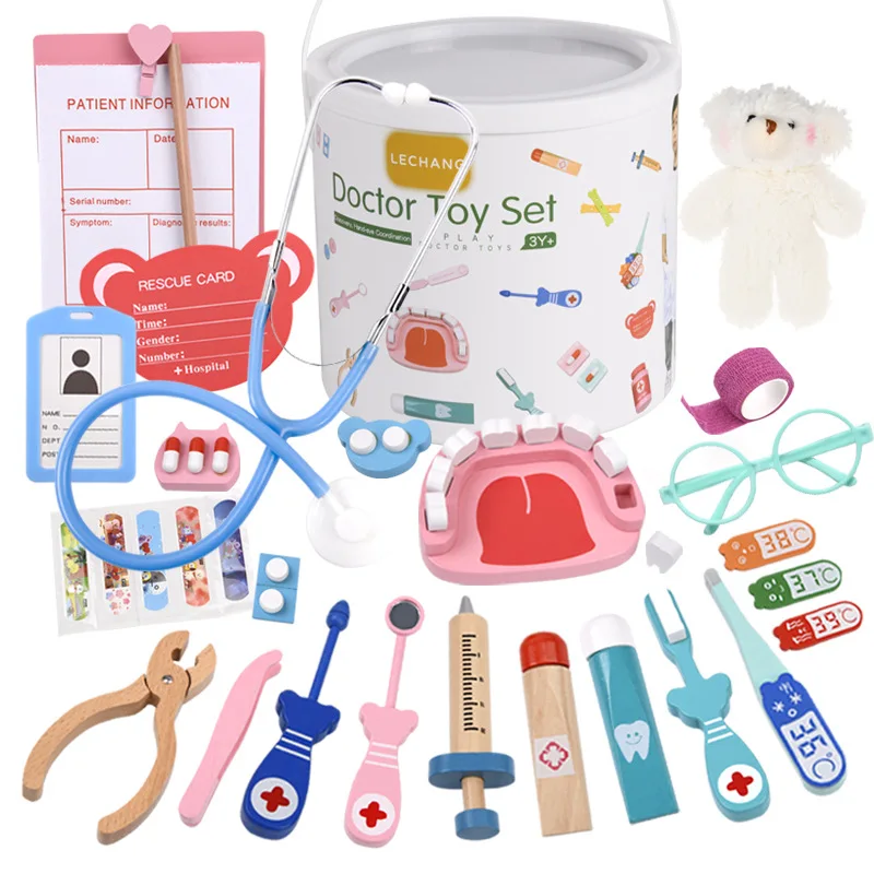 Wooden Pretend Play Doctor Set - Kids Toys Doctor Set recension och pris