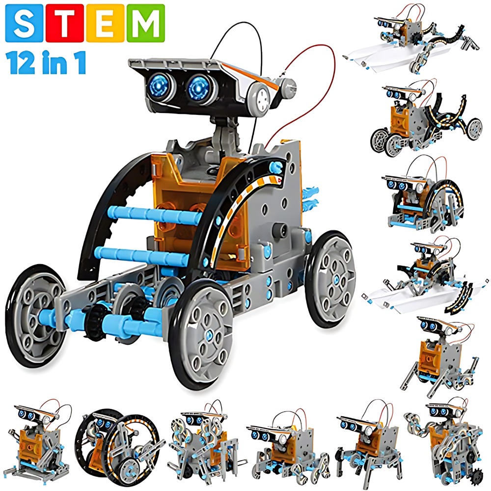 Solar Robot Building Blocks 12 - Science Experiment Kit recension och pris