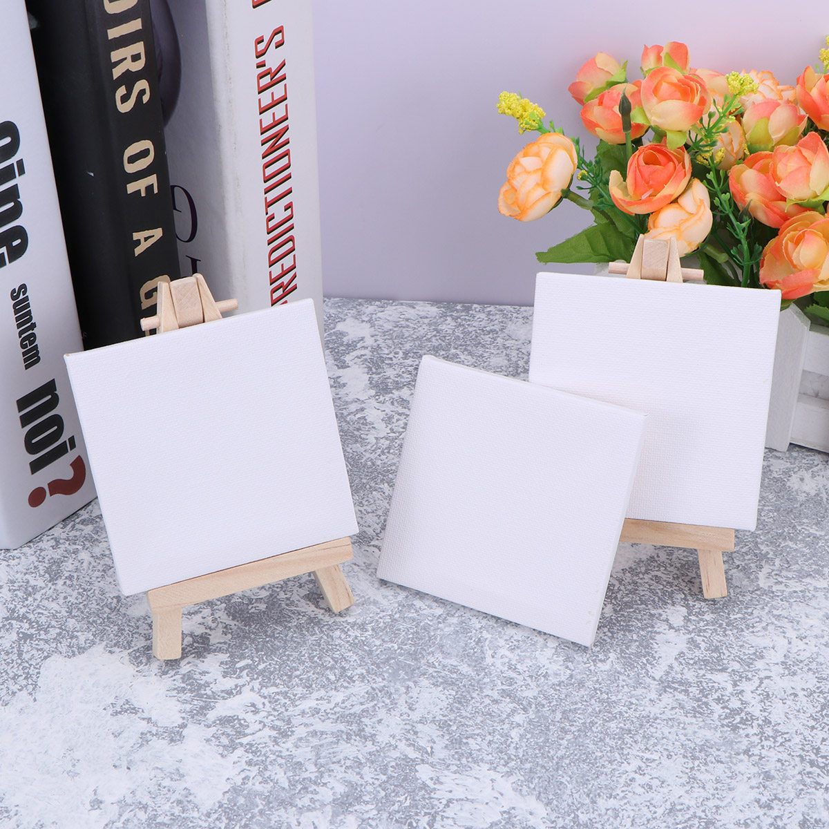 10Pcs Mini Wooden Easel with T - Kids Art Easel recension och pris