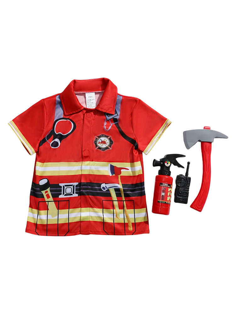 Kids Firefighter Style Shirt w - Sandbox Play Set recension och pris