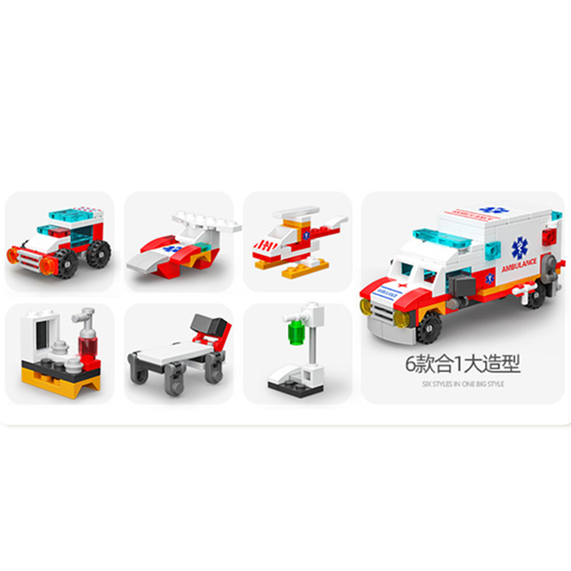 6in1 NEW Ambulance Escort Car  - Kids Toys Doctor Set recension och pris