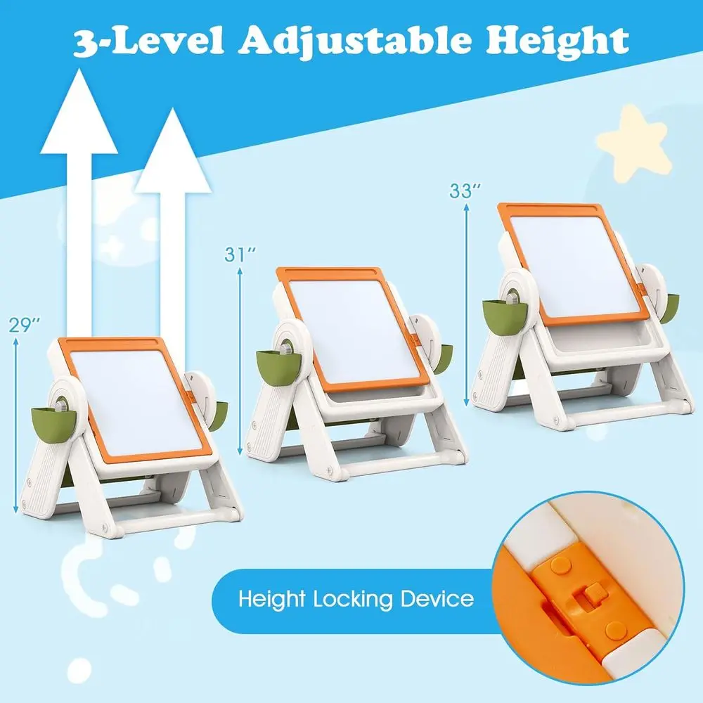 Height-Adjustable Art Easel wi - Kids Art Easel recension och pris