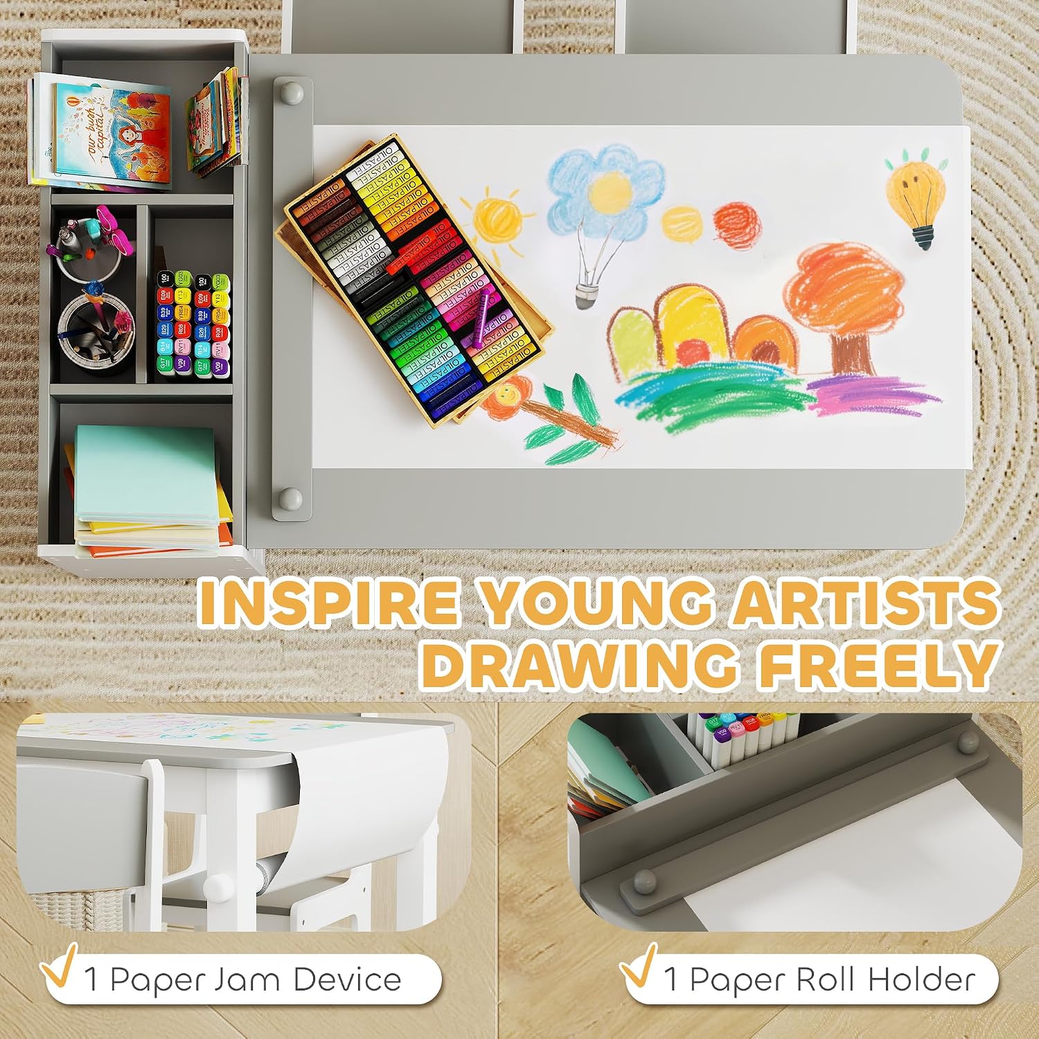 Kids Art Table & Easel Chair S - Kids Art Easel recension och pris