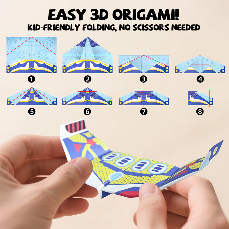 36 Sheets Paper Airplane Origa - Sandbox Play Set recension och pris