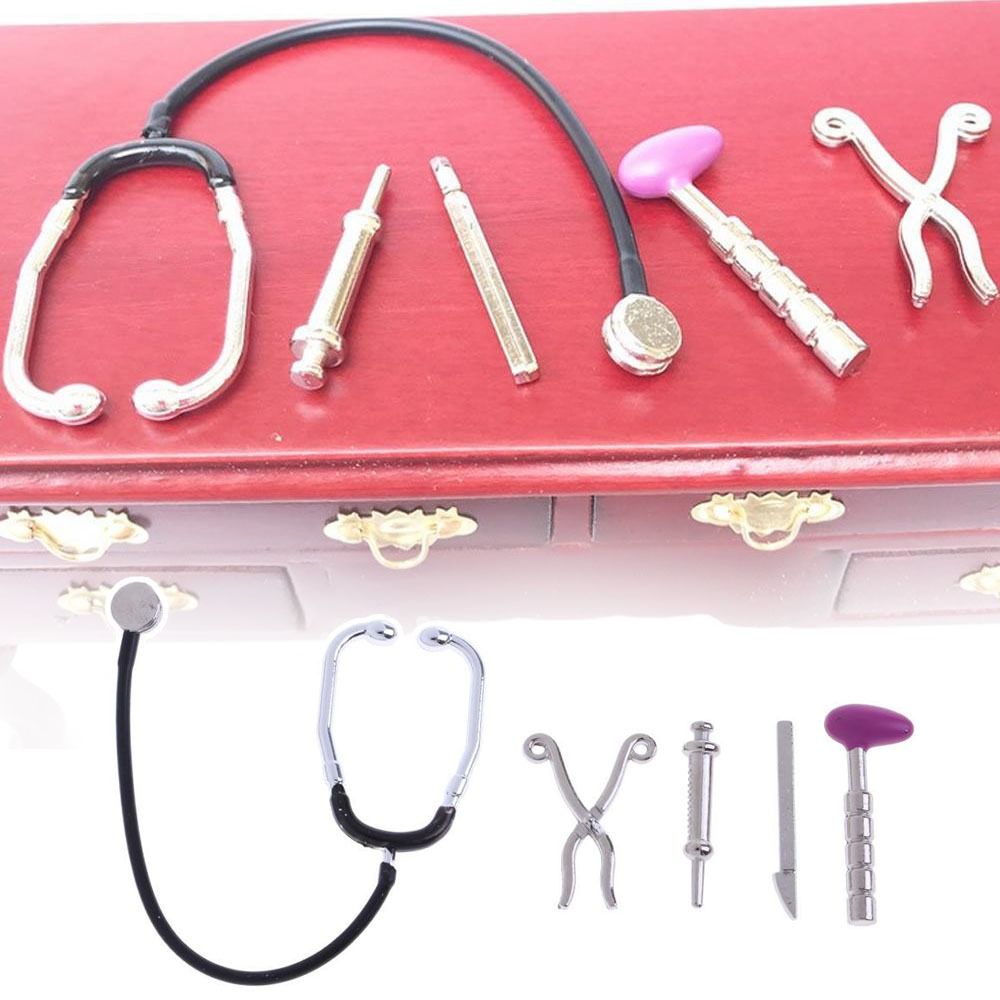 1/6 1/12 Scale Dollhouse Steth - Kids Toys Doctor Set recension och pris