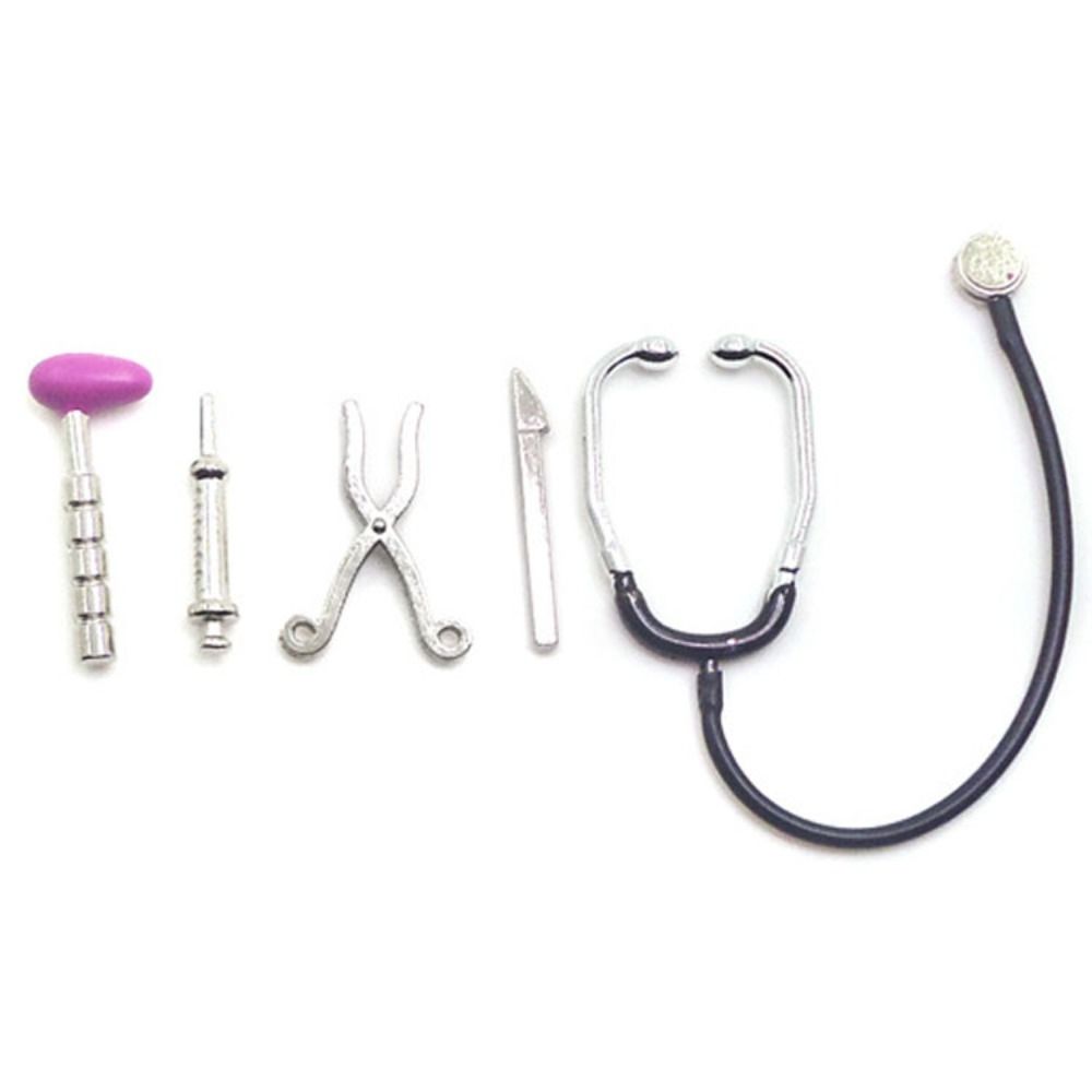 1/6 1/12 Scale Dollhouse Steth - Kids Toys Doctor Set recension och pris
