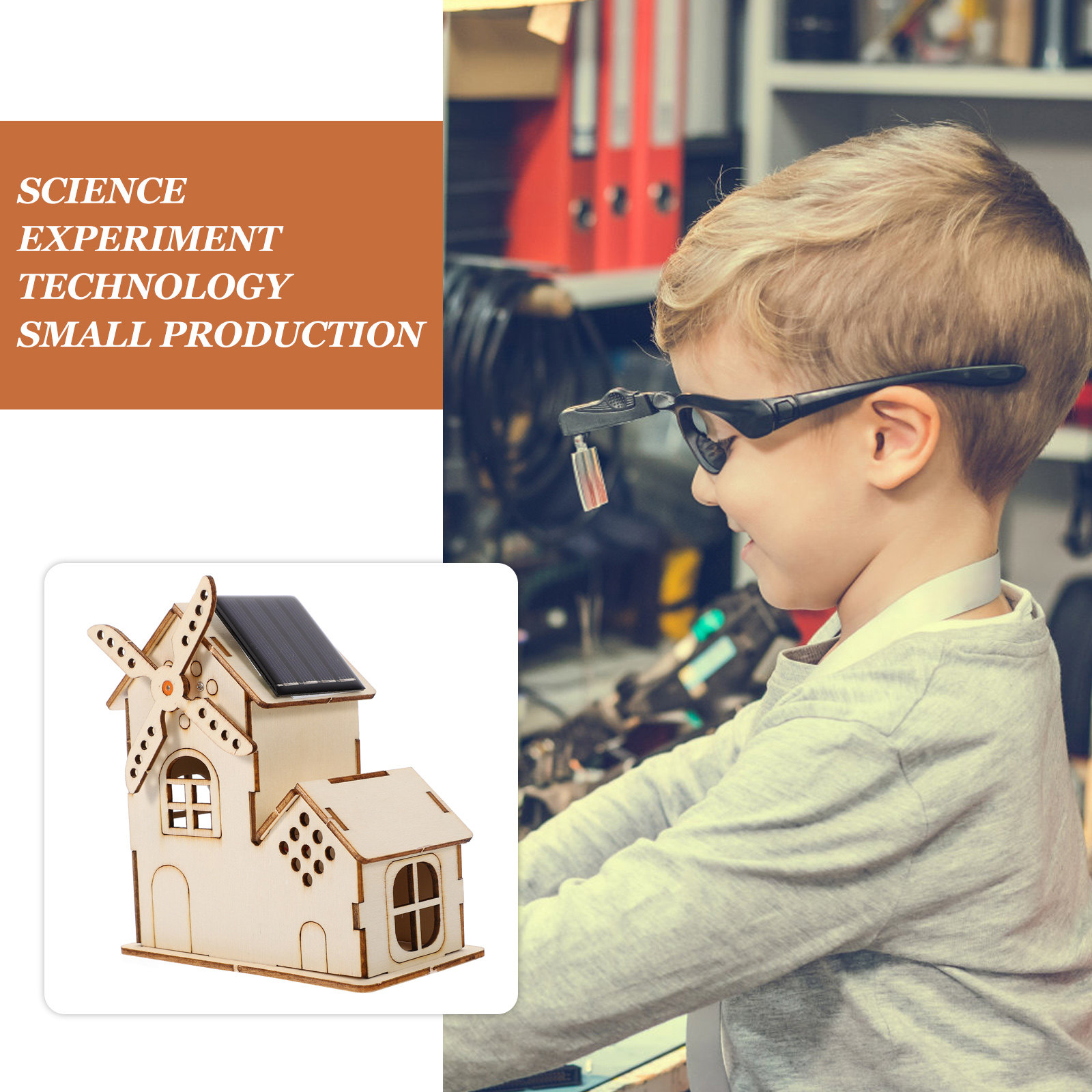 1Set Solar Windmill Assembly S - Science Experiment Kit recension och pris