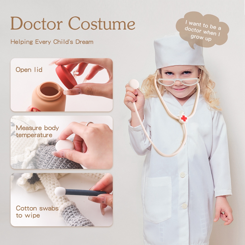 Doctor Toys Pretend Silicone P - Kids Toys Doctor Set recension och pris
