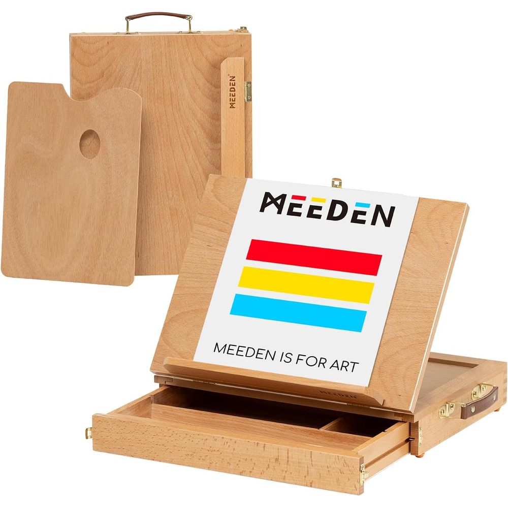 Portable Solid Wood Tabletop E - Kids Art Easel recension och pris