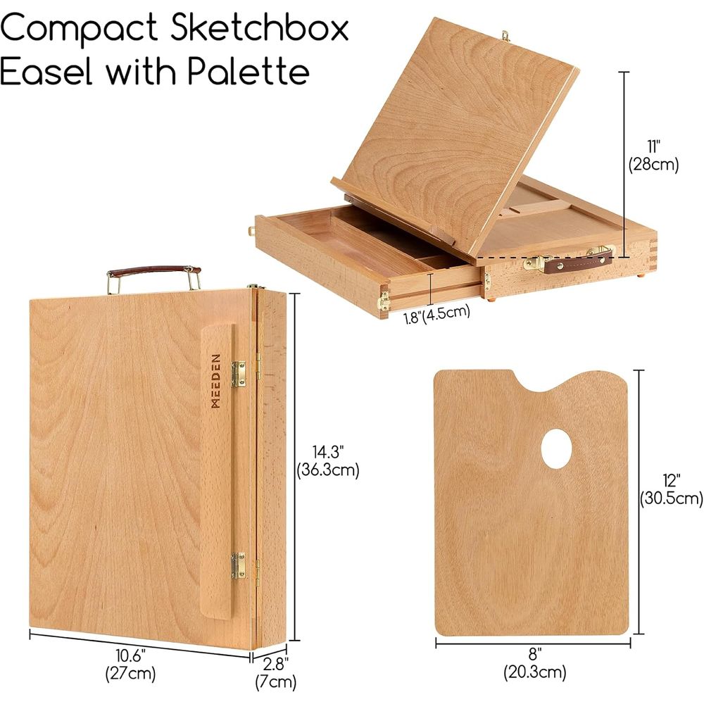 Portable Solid Wood Tabletop E - Kids Art Easel recension och pris
