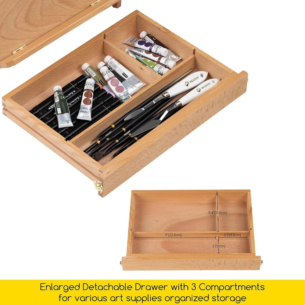 Portable Solid Wood Tabletop E - Kids Art Easel recension och pris