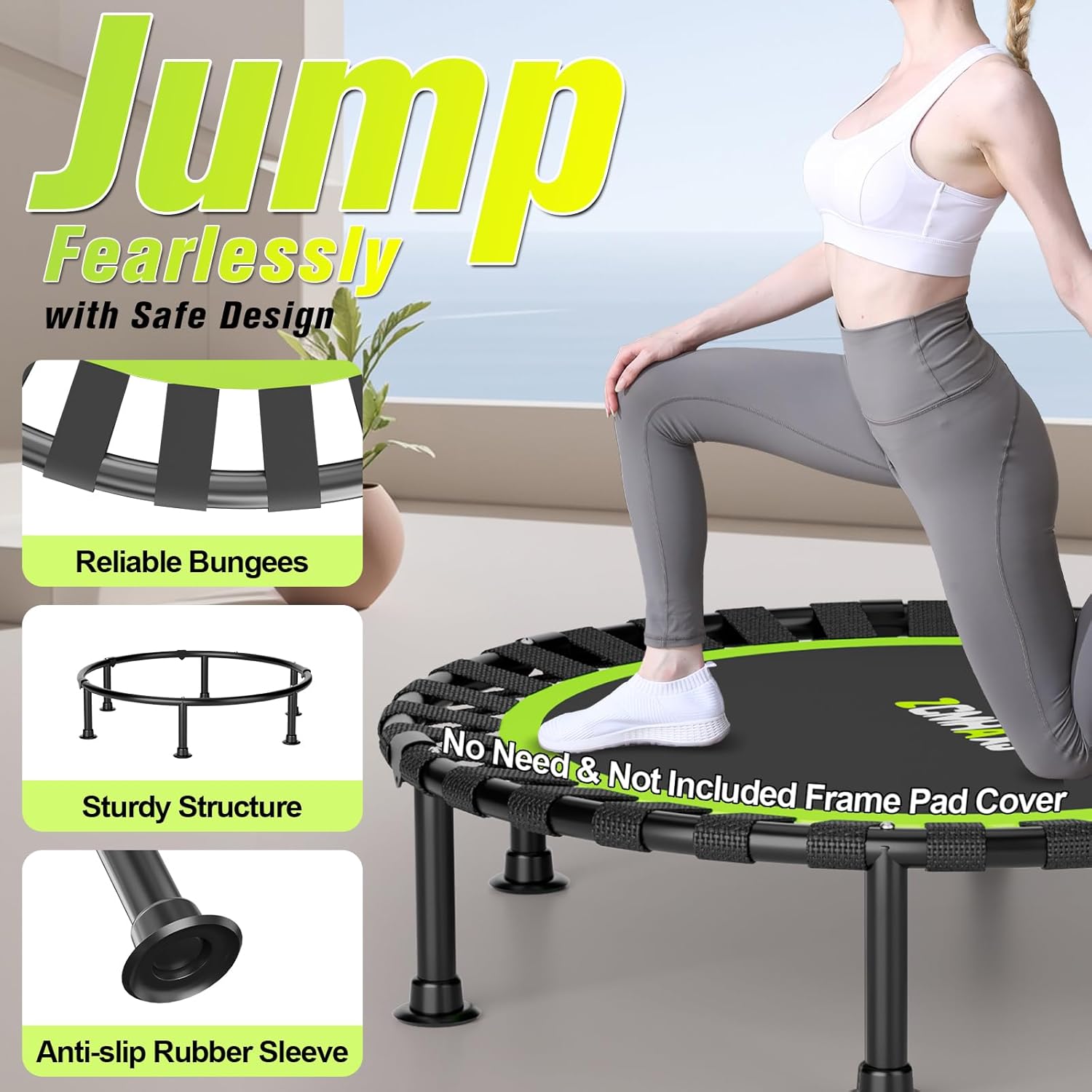 Foldable Mini Rebounder Trampo - Trampoline Mini Indoor recension och pris