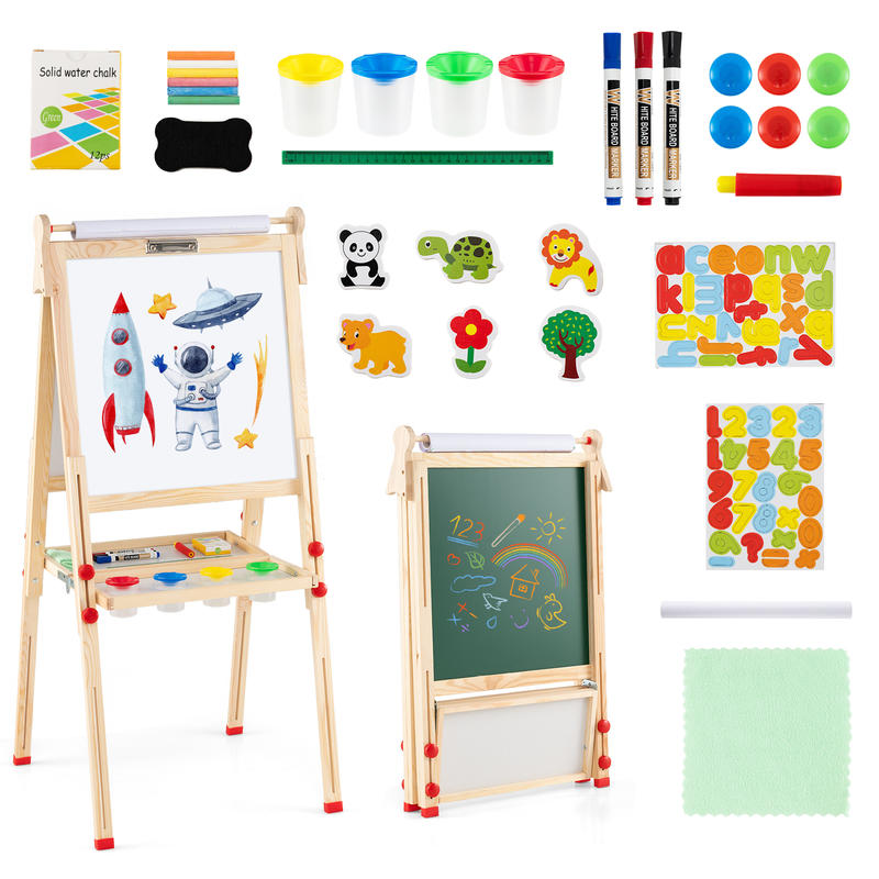 3-in-1 Double-Sided Folding Wo - Kids Art Easel recension och pris