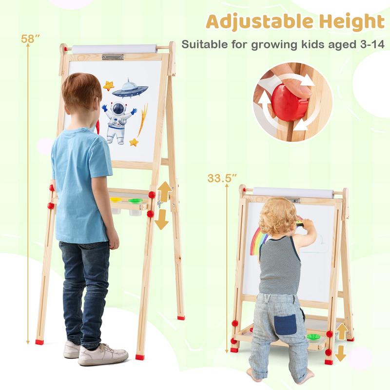 3-in-1 Double-Sided Folding Wo - Kids Art Easel recension och pris