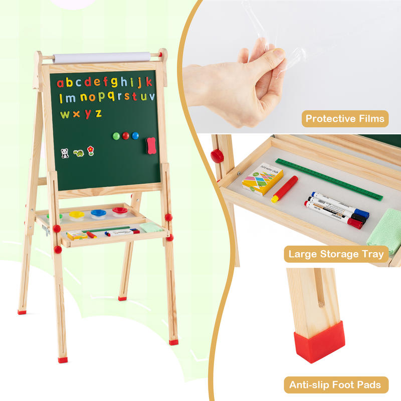 3-in-1 Double-Sided Folding Wo - Kids Art Easel recension och pris