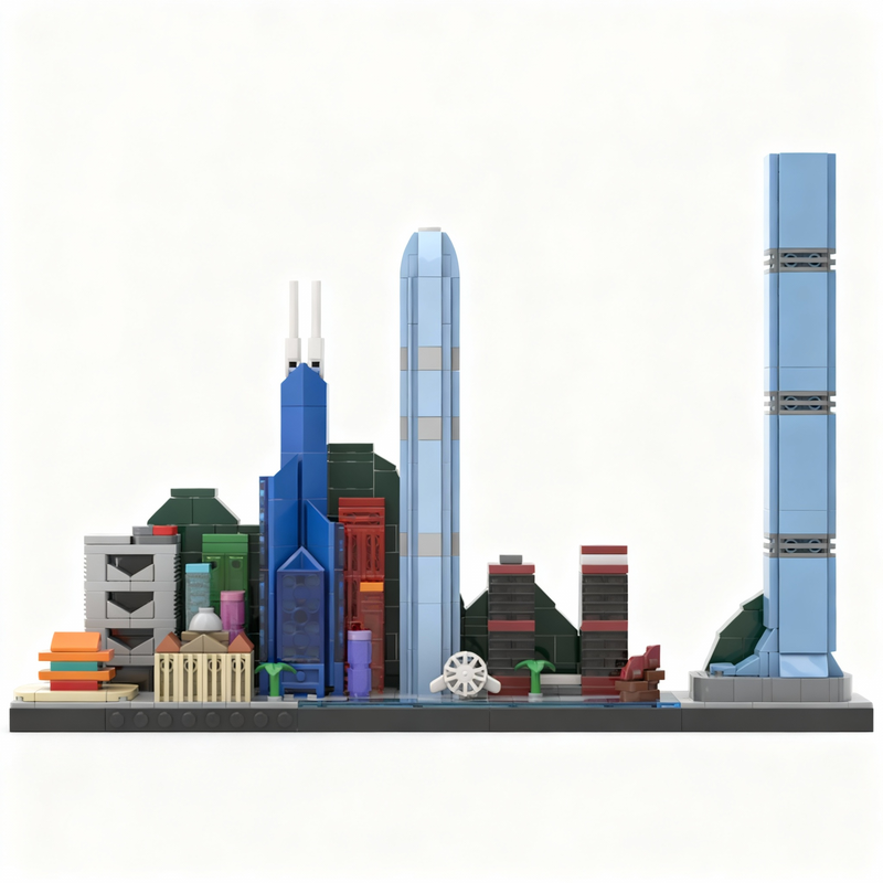 667pcs MOC Hong Kong Skyline M - Kids Toys Hong Kong recension och pris