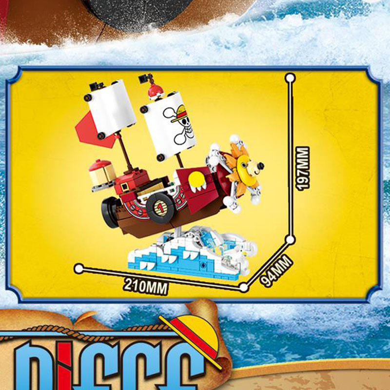 In Stock One Piece Pirate Ship - Sandbox Play Set recension och pris