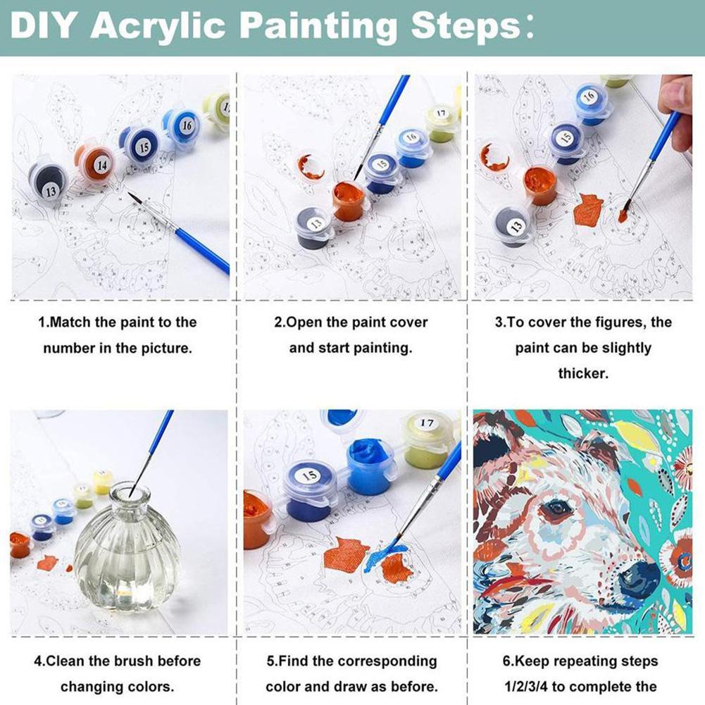 DIY Paint by Numbers Kit for A - Kids Art Easel recension och pris