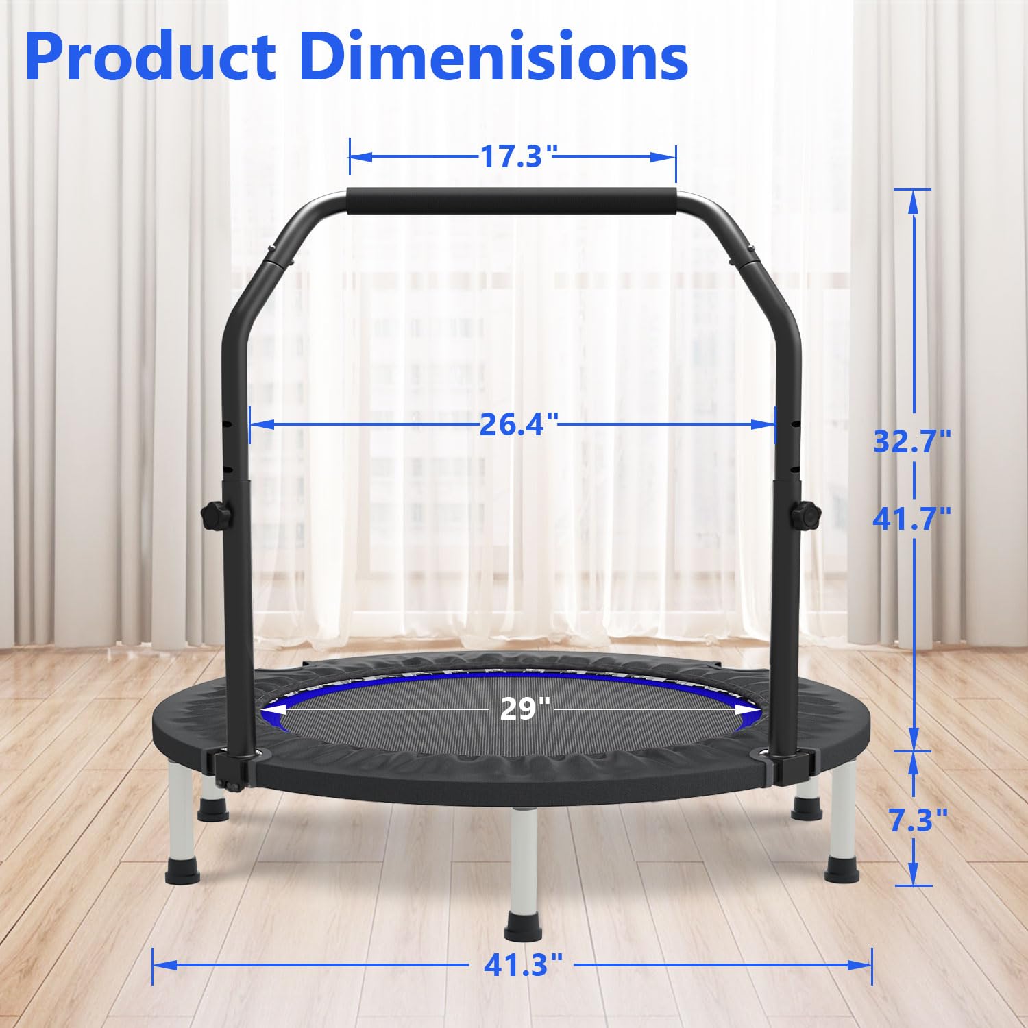 40-48in Mini Trampoline Reboun - Trampoline Mini Indoor recension och pris